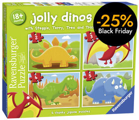 Puzle 2-3-4-5 peces Dinosaures 4U