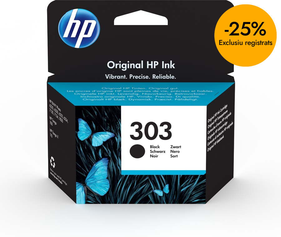 Cartucho original HP 303 negro - T6N02AE