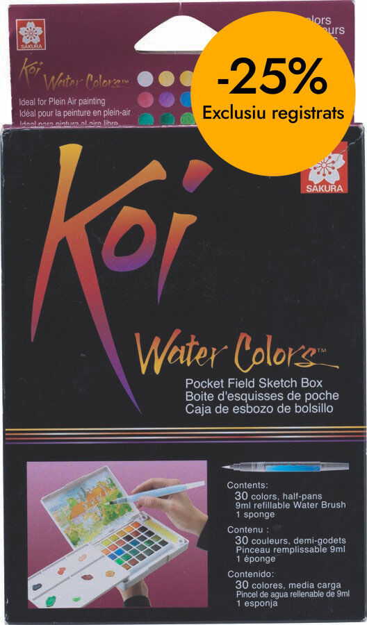 Acuarela Talens Koi Sketch pocket box 30 colores