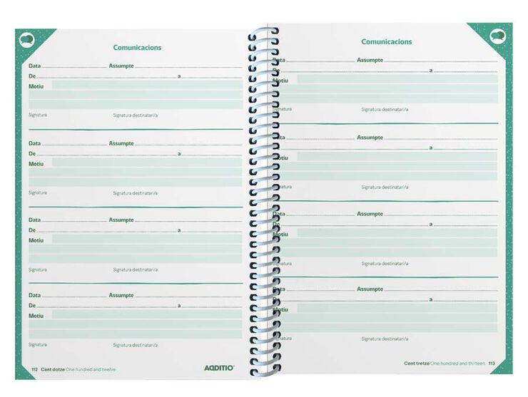 Agenda escolar Planet sem/vista 2025-26 Additio catalán