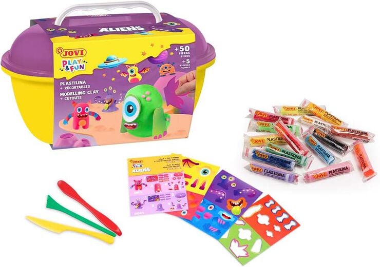 Cofre Plastilina Jovi Play & Fun Aliens