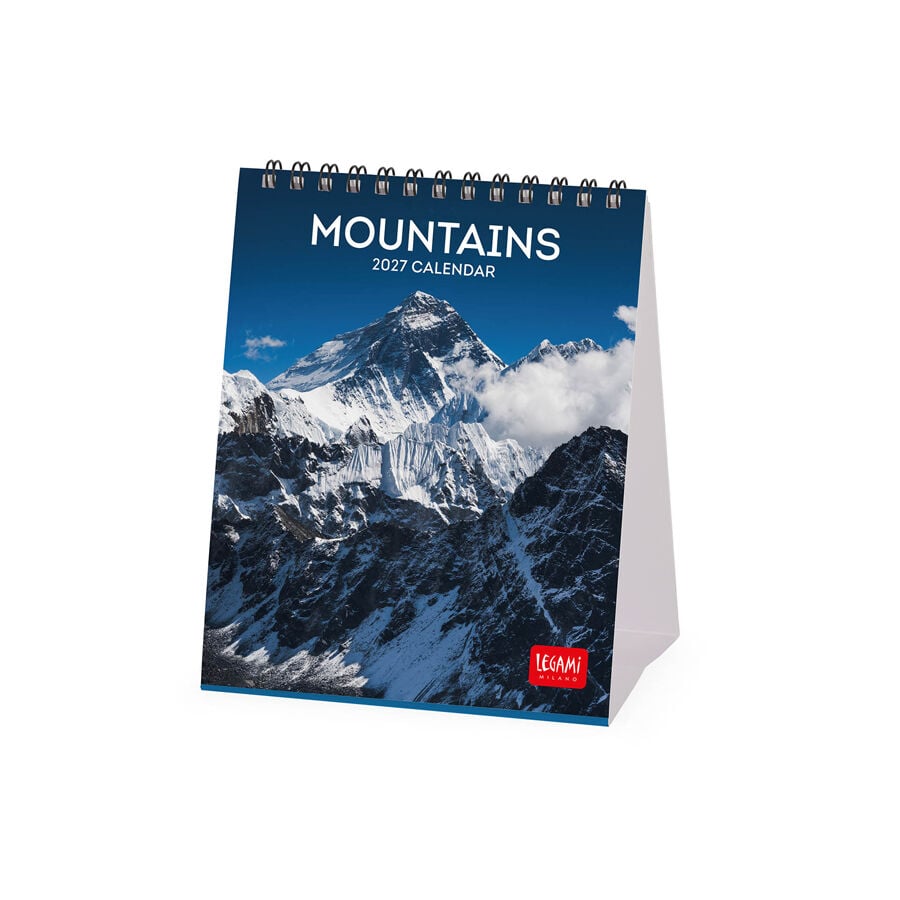 Calendario Legami 12x14,5 Sobremesa Mountains Multiling&uuml;e 2027
