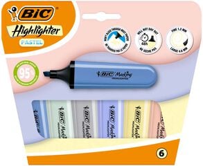 Marcador fluorescent Pastel Mineral Flat 6 colors