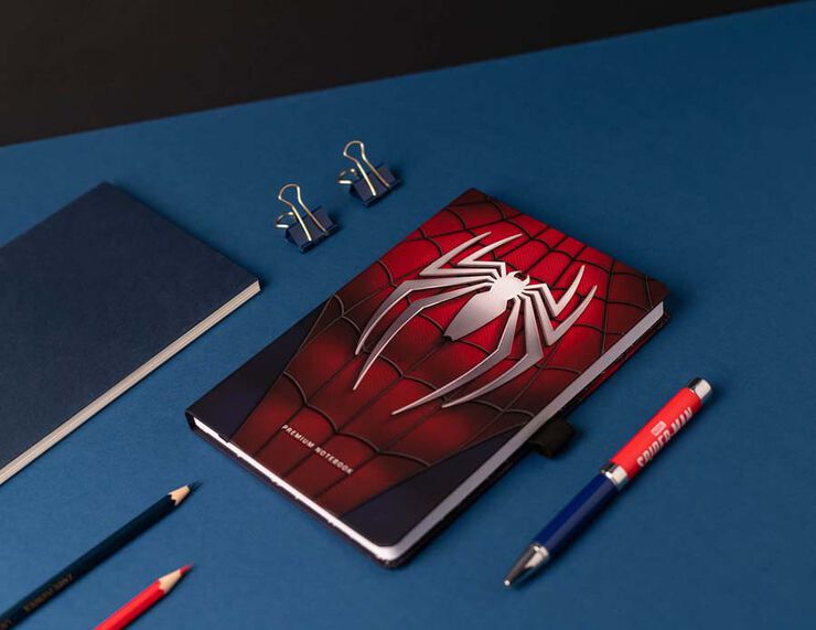 Llibreta A5 + bolígraf Projector Marvel Spiderman