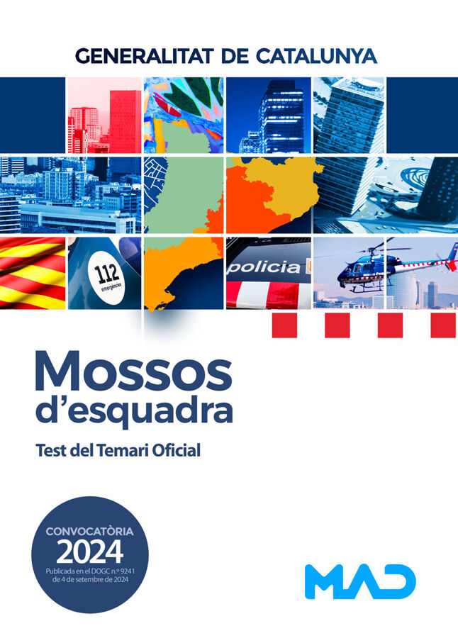 Mossos d'esquadra. Generalitat de Catalunya. Test del temari oficial