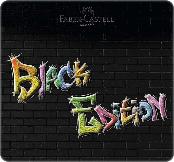 Estoig metall llapis Faber-Castell Black Edition 24 colors