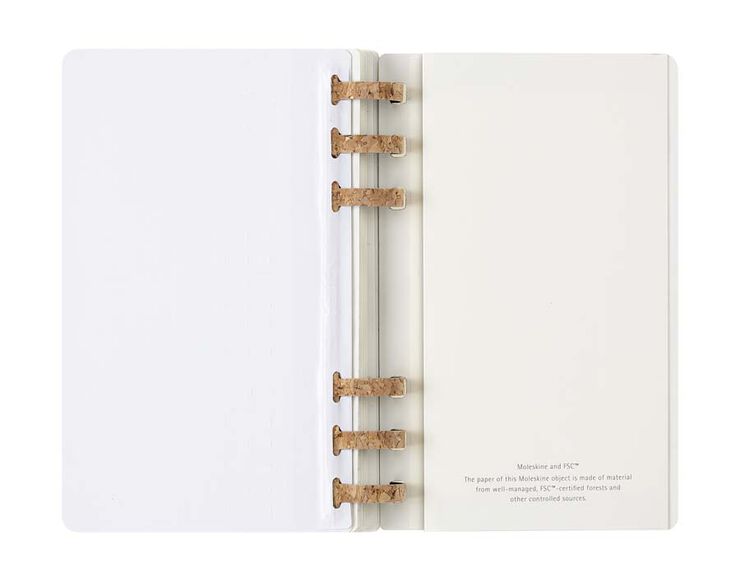 Agenda escolar espiral moleske tapa blanda sem/vista L 2025-26 negro