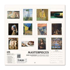 Calendari Paret 2025 30x30cm Obras De Arte