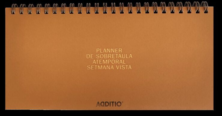 Planificador Mesa Additio Semana Vista Atemporal Catal&aacute;n