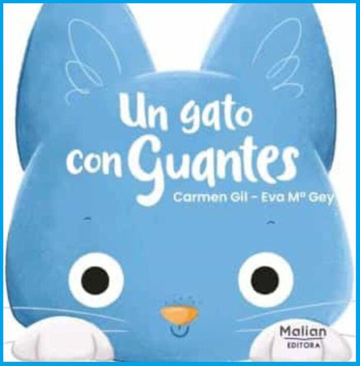 Un gato con guantes