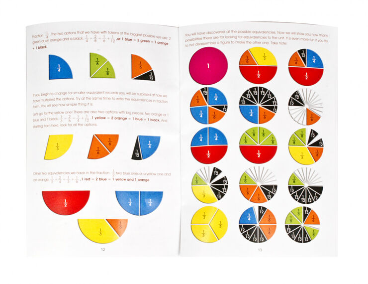 Juego de matemáticas Set de fracciones