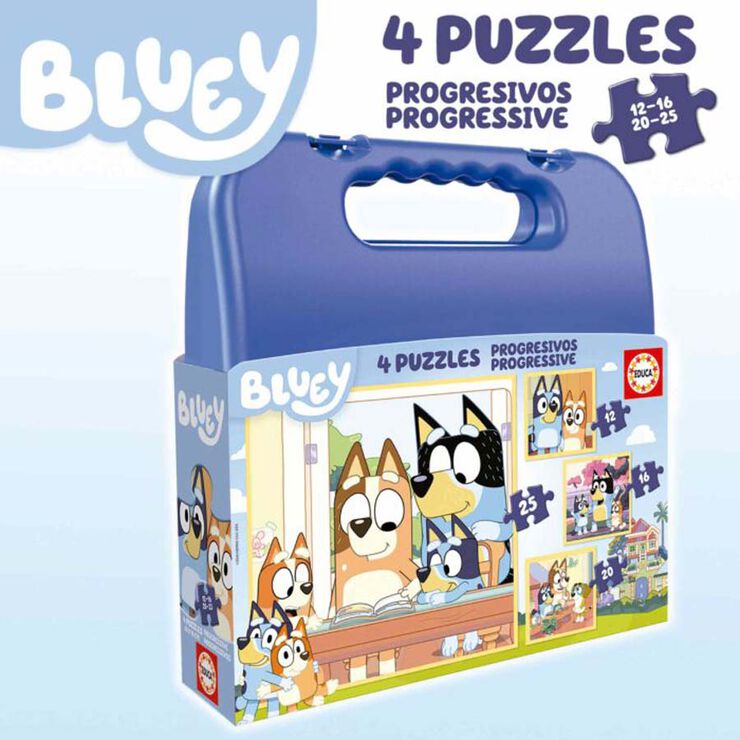 Puzle Progressius 12-16-20-25 peces Bluey