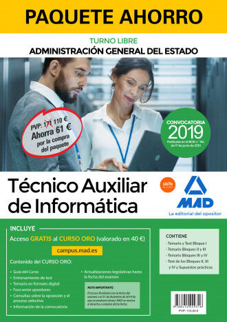 Paquete Ahorro Cuerpo de T&eacute;cnico Auxilia