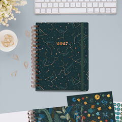 Agenda Miquelrius Plus Wire-O Dia P&agrave;gina Multiling&uuml;e Constellation 2027 Multicolor