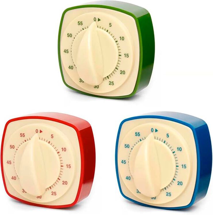 Temporizador de Cocina magn&eacute;tico Retro Kikkerland