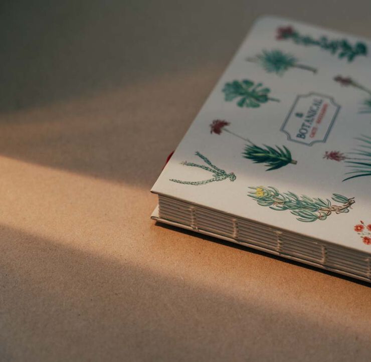 Libreta Artesanal A5 Kokonote Botanical Cacti and Succulents