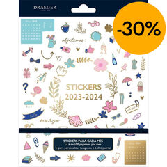 Bloc Stickers Draeger Organizaci&oacute;n meses