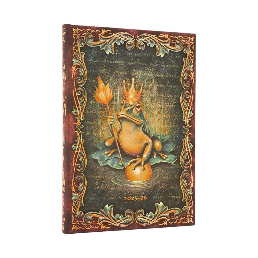 Agenda escolar Paperblanks Midi apaisada sem/vista 2025-26 Hermanos Grimm