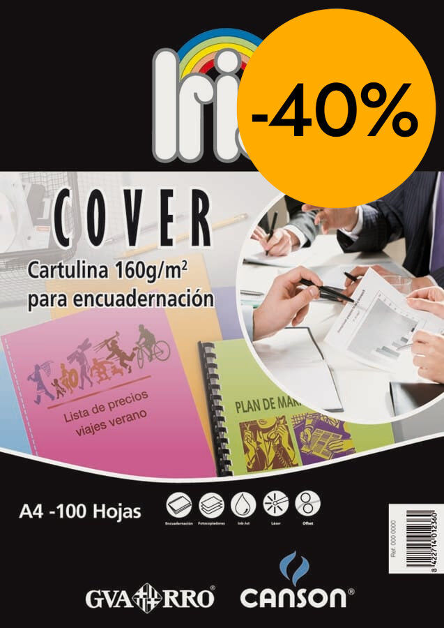 Cartolina Canson Cover Iris A4 180g blanc 100 fulls
