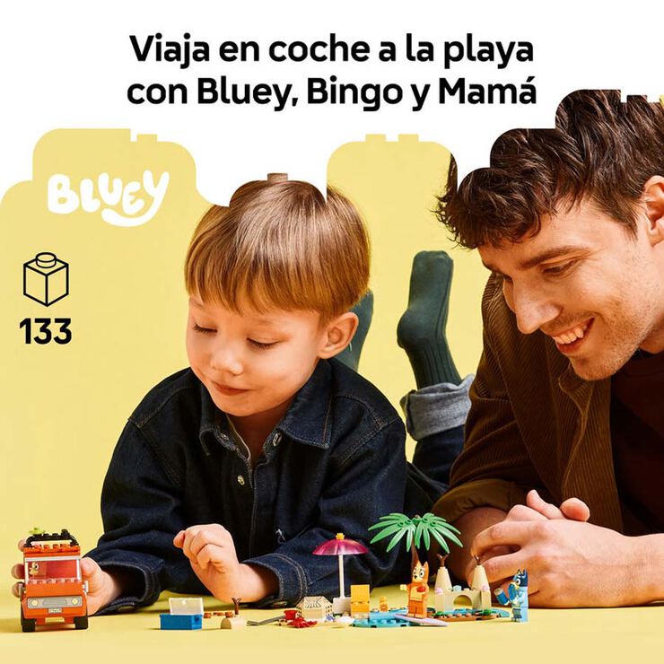 LEGO® Bluey Excursión Familiar a la Playa de Bluey 11202
