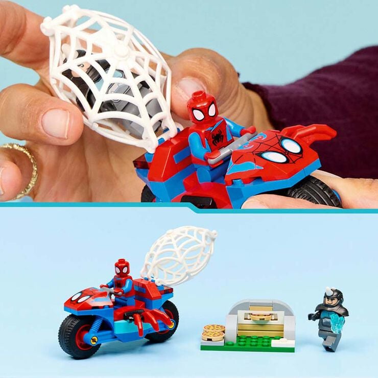 LEGO® Spidey Spidey amb la Moto vs. Rhino 11206