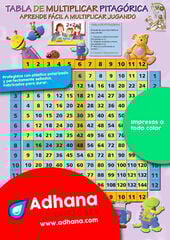 ADHA 35X50 Tabla De Multiplicar Pitag&oacute;rica