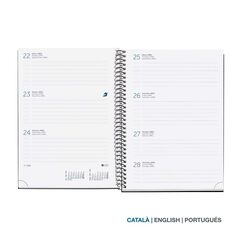 Agenda espiral plus MiquelRius sem/vista cat 2024 Calm aqua