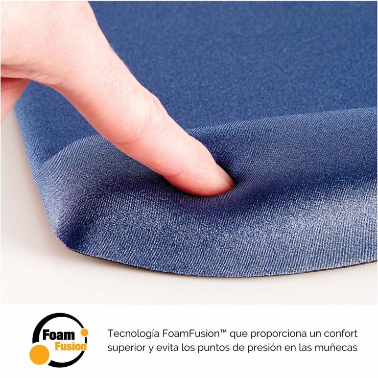 Reposacanell per a teclat foam Fellowes PlusTouch blau