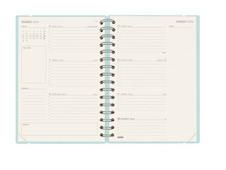 Agenda Finocam 16 mesos Haiku E10 setm/vista cas 2025-26 blau