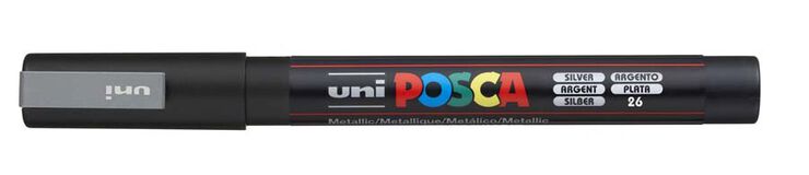 Rotulador Posca PC-3M plata