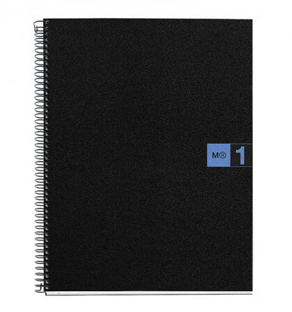 Cuaderno espiral Miquelrius A4 5x5 80 hojas con margen Azul 70g/m2
