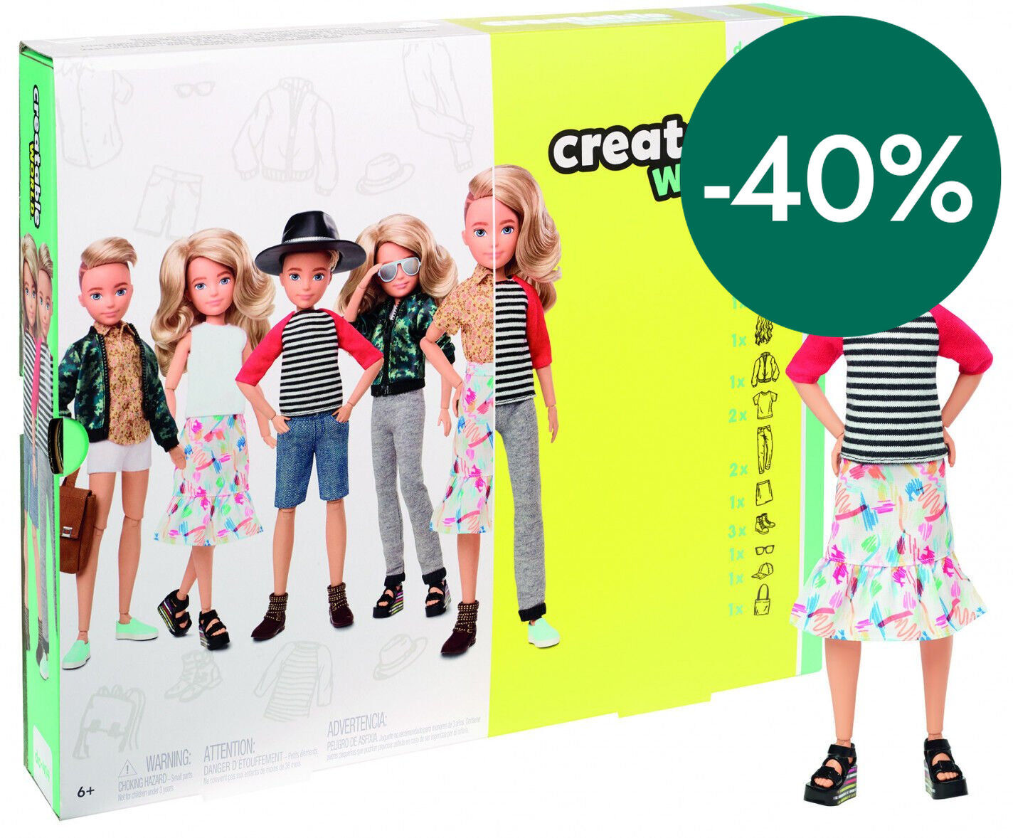 Creatable World Blonde hair