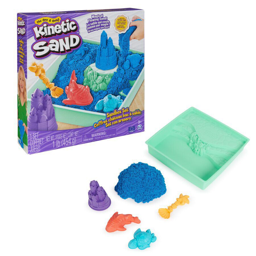 Kinetic Sand caja set azul