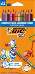 Llapis de colors Bic Kids Evolution Stripes 12 colors