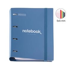 Carpebloc polyfoam Miquelrius Emotions A4 amb Recanvi blau mar&iacute;
