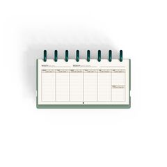 Planificador Ingeniox + check list verd menta