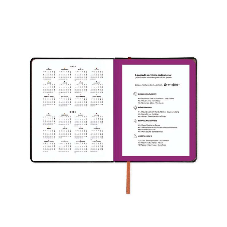 Agenda escolar UO Mini sem/vista castellano 2025-26 Equilibrio