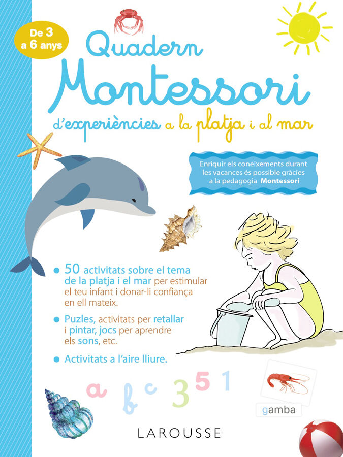 Quadern Montessori de experi&egrave;ncies a la platjai el mar
