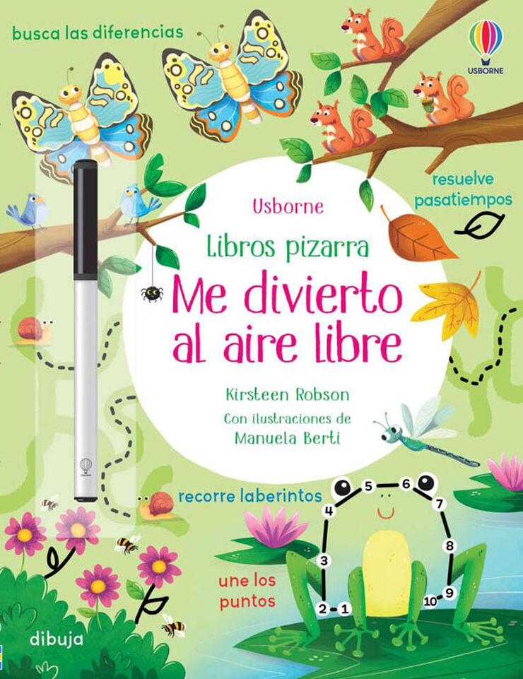 Me divierto al aire libre. Libro pizarra