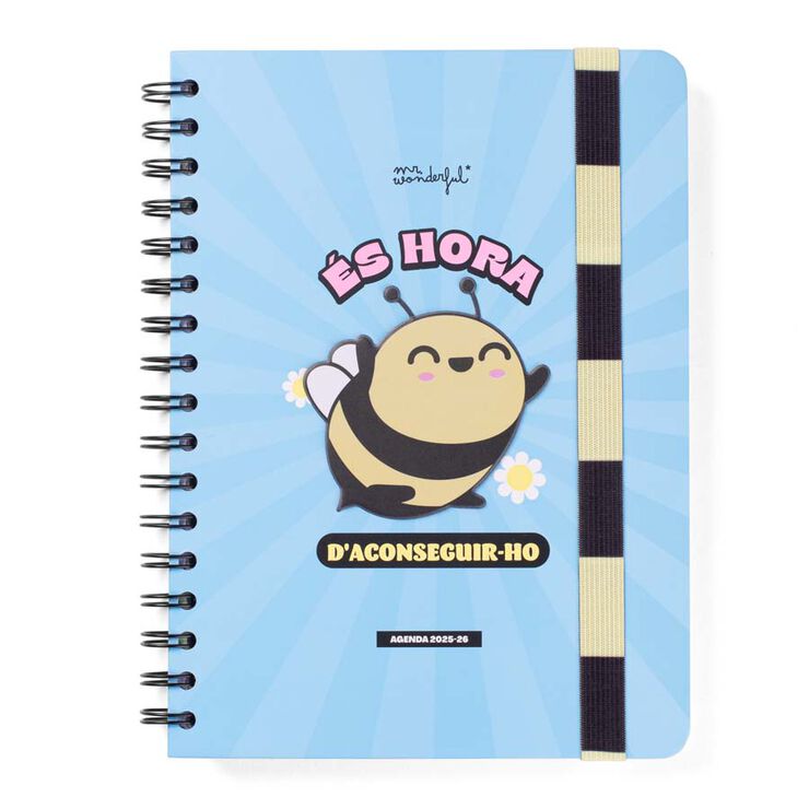 Agenda escolar Mr. Wonderful Wonder setm/vista cat 2025-26 És hora d'aconseguir-ho