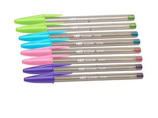 Bolígrafs Bic Cristal Fun Large 6+2 colors