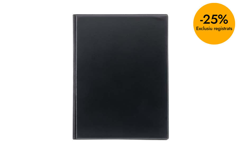 Carpeta miniclip lateral Abacus Folio negro