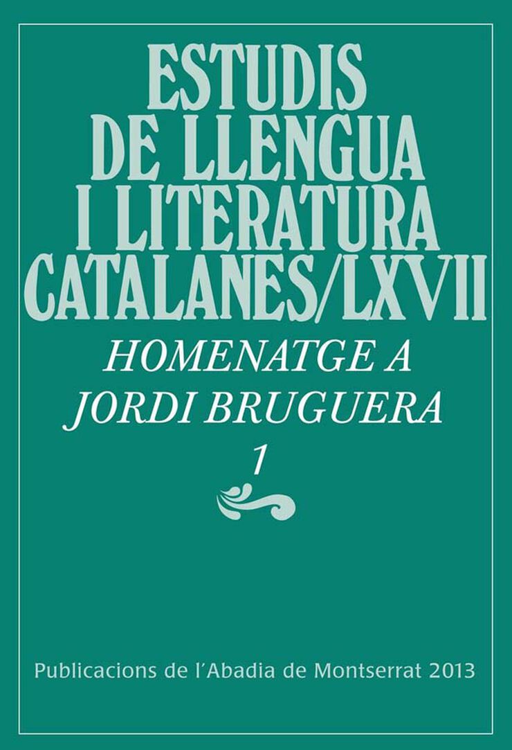 Miscel·lània Jordi Bruguera, 1