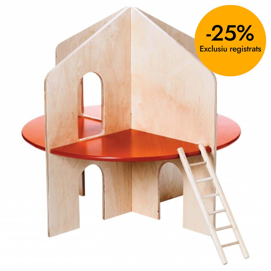 Casa de mu&ntilde;ecas de madera