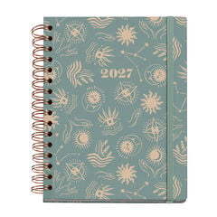 Agenda Miquelrius Plus Wire-O Dia P&agrave;gina Multiling&uuml;e Good Fortune 2027 Multicolor