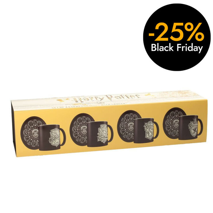 Set 4 mini tasses i plats de Harry Potter
