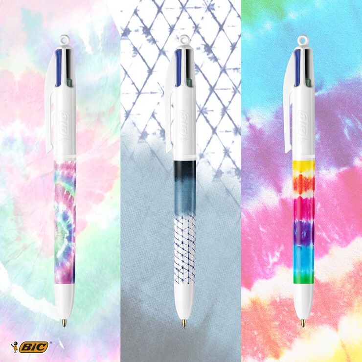 Bolígrafo Bic 4 Colours Tie Dye