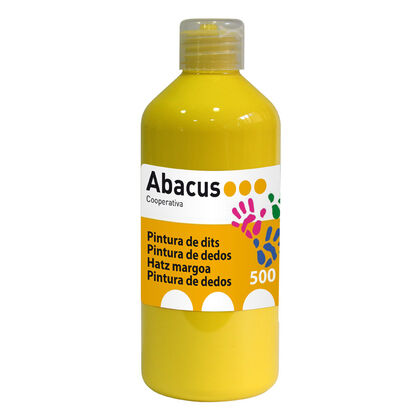 Pintura de dedos Abacus amarillo 500 ml