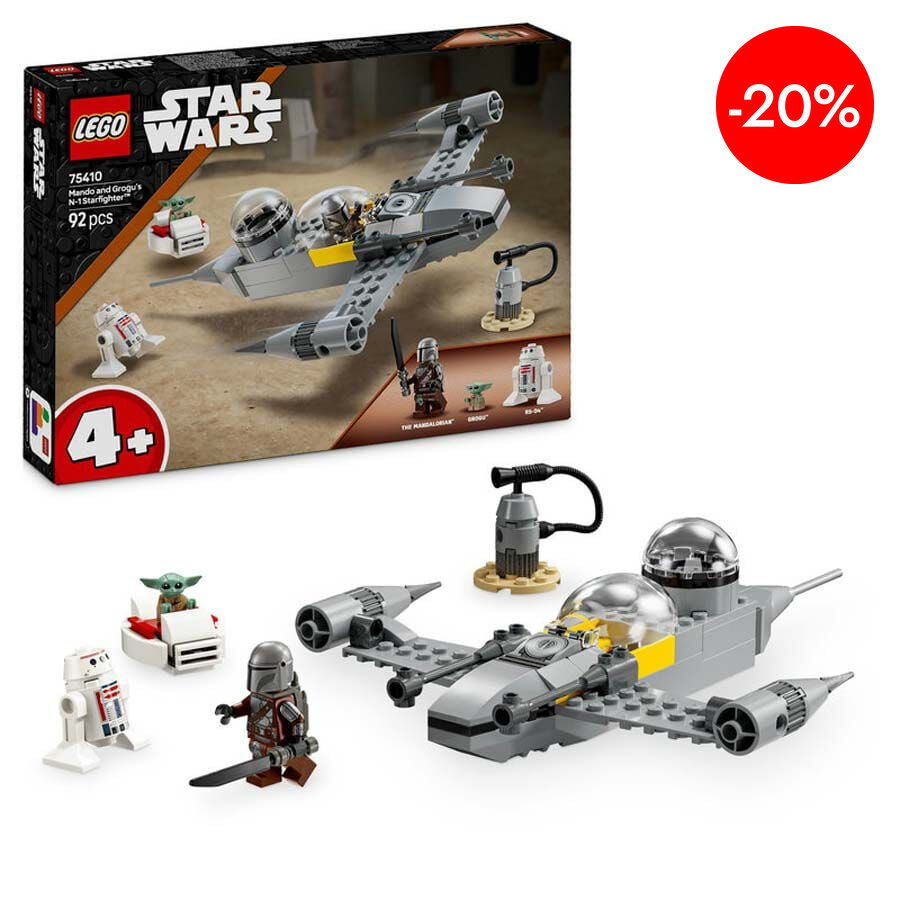 LEGO&reg; Star Wars TM Caza Estelar N-1 de Mando y Grogu 75410