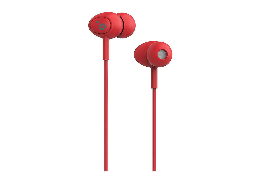 Auriculares est&eacute;reo Sunstech Pops rojo